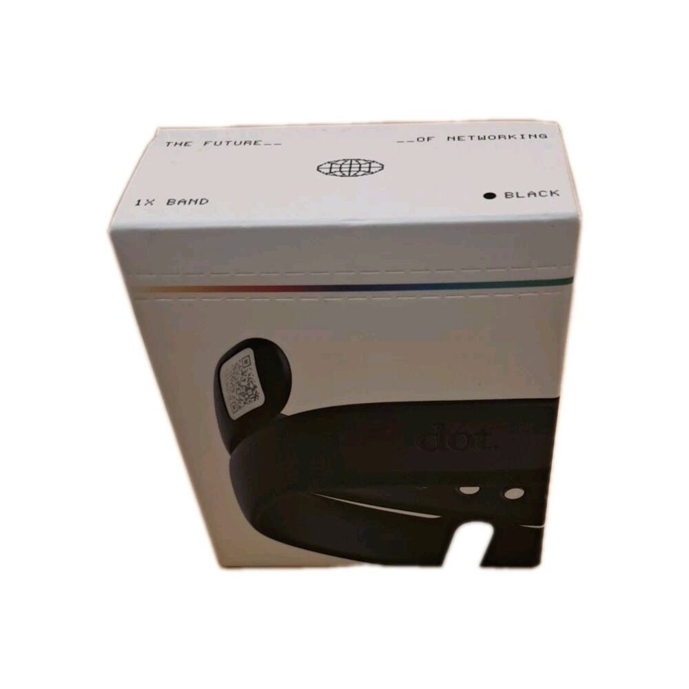 dot. Band - Digital Business Card Wristband - Tap to Share NFC - iPhone Black